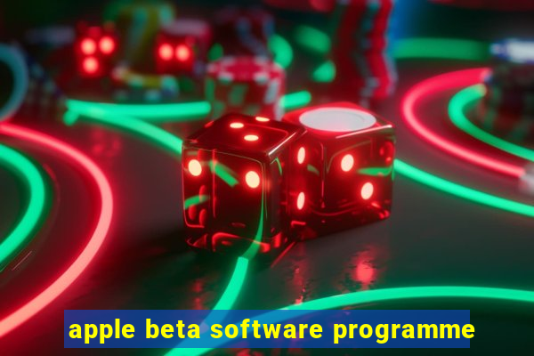 apple beta software programme